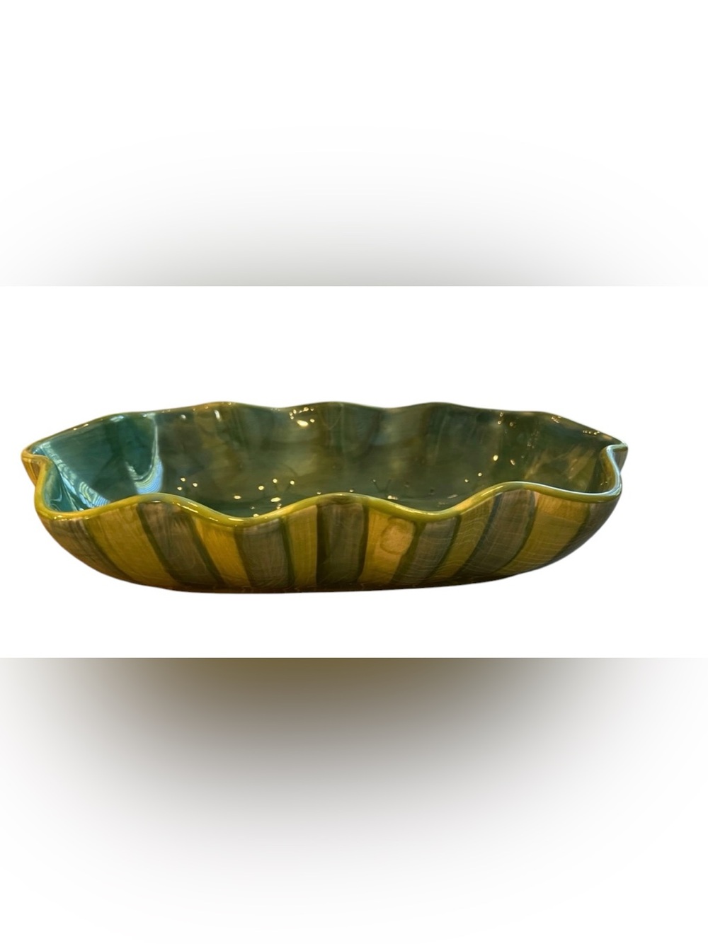 Vintage Southern Living Gail Pittman hand painted serving dish